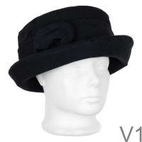 Női mintás brokát anyagú kalap